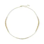 Liu Jo Pozlacený kuličkový náhrdelník s krystaly LJ2824