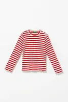 Dětské tričko s dlouhým rukávem United Colors of Benetton červená barva, 33LQG10J7