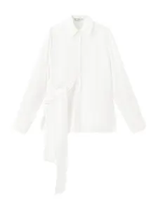 MANGO Blúzka 'BLANCA'  šedobiela