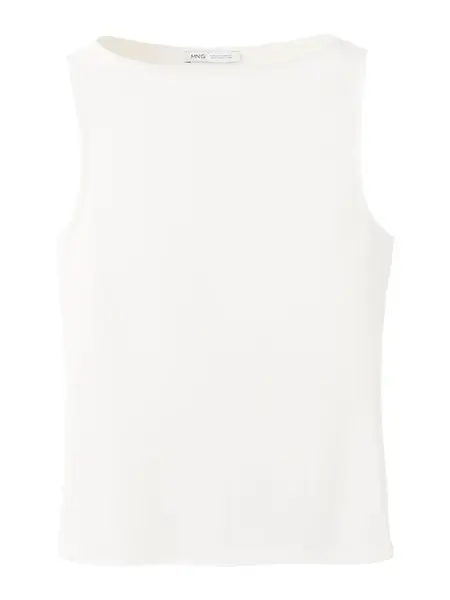 MANGO Top 'TECLI'  šedobiela