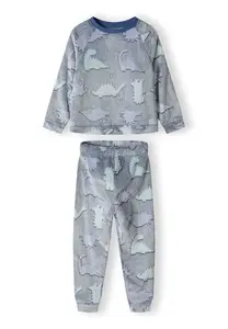 MINOTI Pyžamo  modrá melírovaná