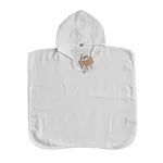 XKKO BMB Colours Bambusové pončo, white, veľ. 2, 2-3roky BMBPN1402