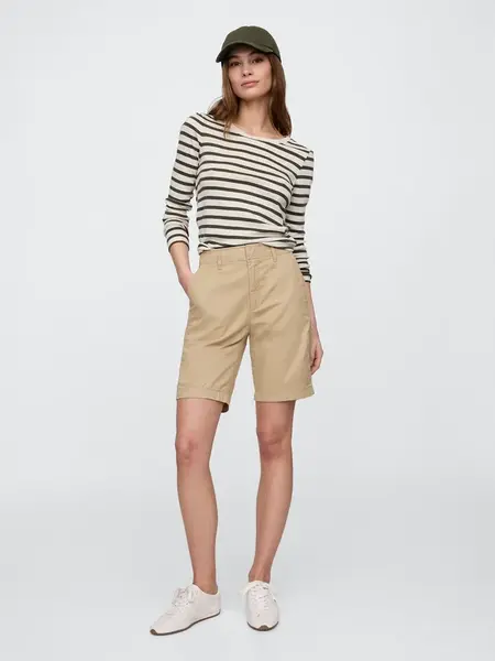 GAP dámské bermudy Downtown Khaki