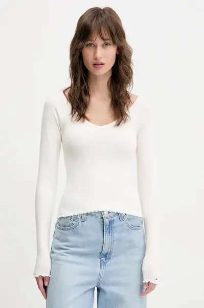 Tommy Jeans Tričko s dlhým rukávom Tommy Jeans