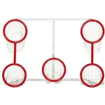 WINNWELL 72" HEAVY DUTY 5-HOLE SKILL NET Hokejová branka, červená, velikost