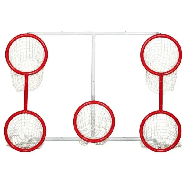 WINNWELL 72" HEAVY DUTY 5-HOLE SKILL NET Hokejová branka, červená, velikost
