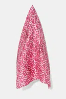 Šátek Guess růžová barva, AW5299 SIL03