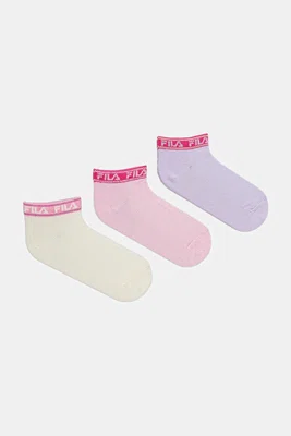 Dětské ponožky Fila 3-pack růžová barva, F1429