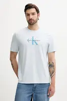 Tričko Calvin Klein Jeans pánské, modrá barva, s potiskem, LV04RB862G