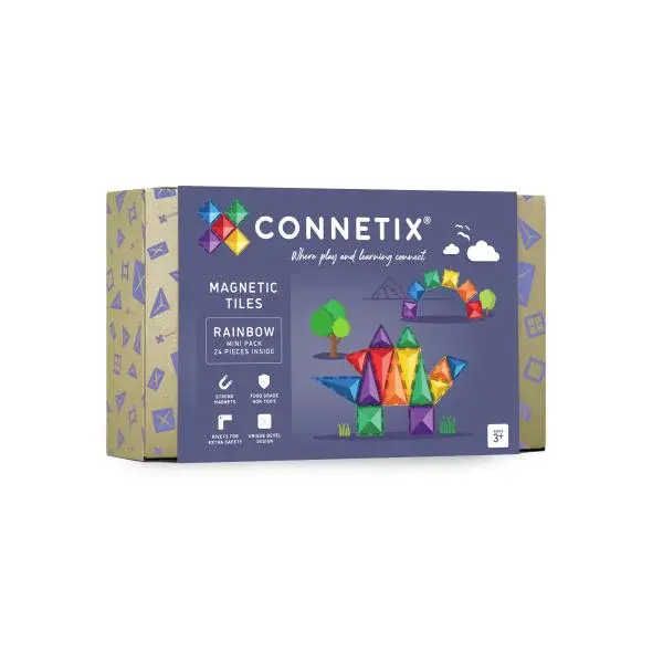 CONNETIX® Rainbow Mini Pack magnetická stavebnice 24 ks