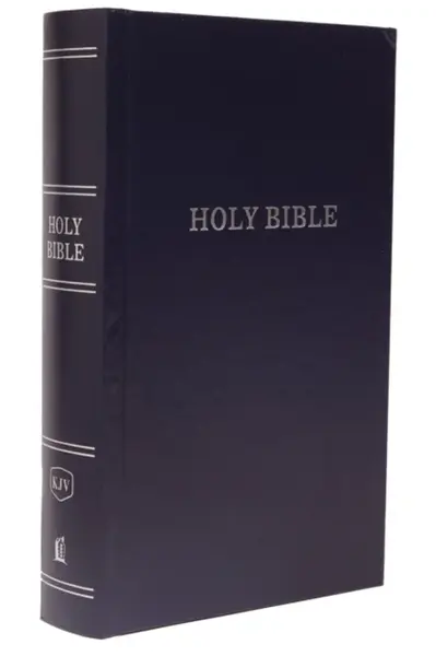 KJV, Pew Bible, Large Print, Hardcover, Blue, Red Letter, Comfort Print - Thomas Nelson