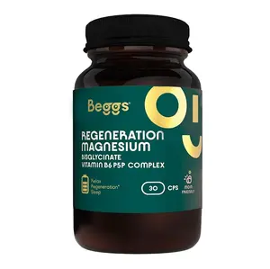 BEGGS Magnesium bisglycinate 380 mg + P5P COMPLEX 1,4 mg 30 kapslí