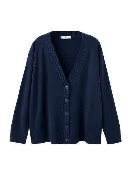 MANGO Kardigán 'BRUNINS'  námornícka modrá