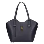 Dámská kožená kabelka Italia Bella - tmavě modrá