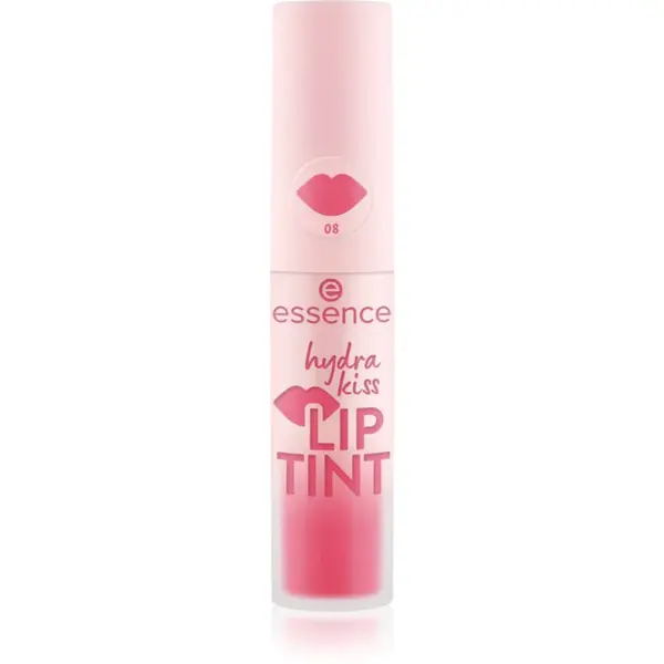 essence Hydra Kiss barva na rty odstín 08 Poppy Pink 4 ml