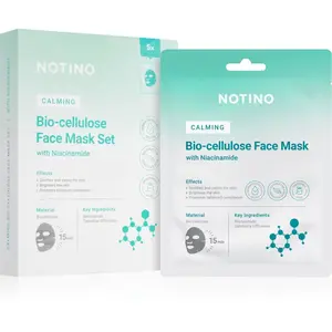 Notino Calming Bio-Cellulose Face Mask with Niacinamide sada plátenných masiek s upokojujúcim účinkom