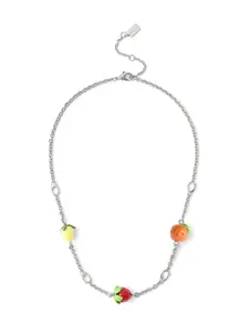 COACH Retiazka  žltá / oranžová / tmavočervená / strieborná