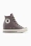Semišové tenisky Converse Chuck 70 Wedge hnědá barva, A13834C