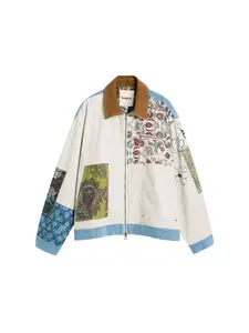 Desigual Prechodná bunda  modrá / zelená / červená / čierna / biela