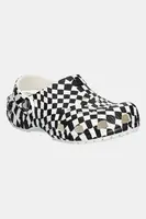 Pantofle Crocs CLASSIC WARPED CHECKER CLOG KIDS černá barva, 210990
