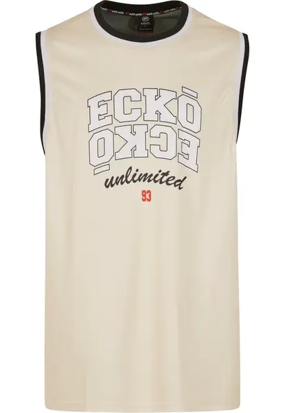 Ecko Unlimited Tričko 'Pivot'  béžová / tmavozelená / čierna / biela