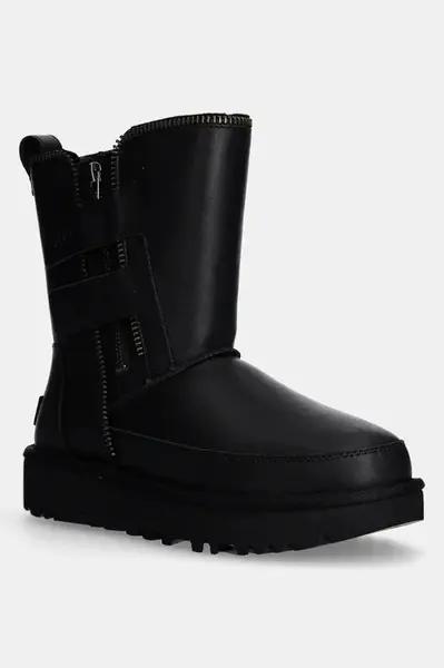 Kožené sněhule UGG Classic Short Moto Boot