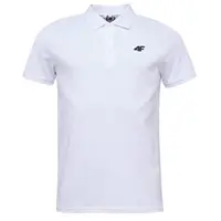 4F POLO SHIRT Pánska polo košeľa, biela, veľkosť