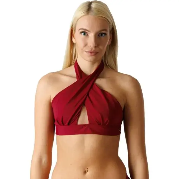 GOLDBEE CROSS Dámsky vrchný diel plaviek, vínová, veľkosť