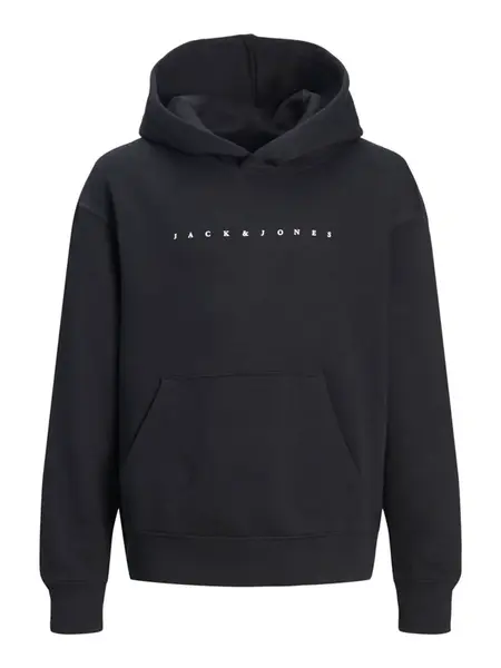 Jack & Jones Junior Mikina 'JJEStar'  čierna / biela