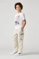 Dětské kalhoty Levi's PARACHUTE CARGO PANTS béžová barva, hladké, 9EM373