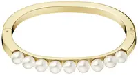 Calvin Klein Pevný pozlacený náramek s perličkami Circling KJAKJD14010 5,4 x 4,3 cm - XS