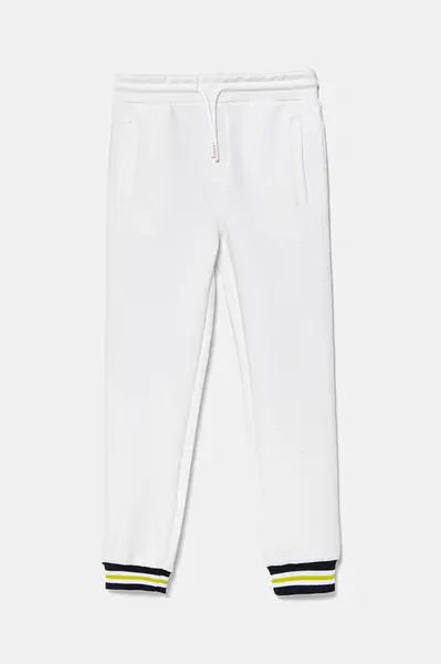 Dětské tepláky Guess bílá barva, vzorované, L5RQ12 KAZQ2