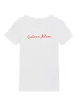Calvin Klein Jeans Tričko  jasne červená / biela