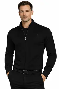 Polo Lara - pánský černý cardigan