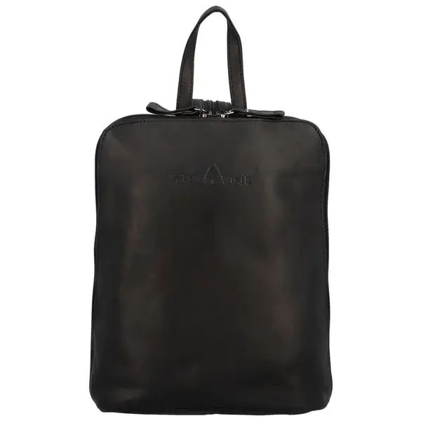 Stylový kožený batoh Green Wood Danter, černá