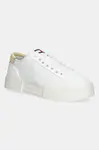 Sneakers boty Tommy Jeans FLATFORM CANVAS SNEAKER bílá barva, EN0EN02792