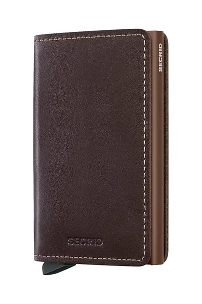 Kožená peněženka Secrid hnědá barva, SO-Chocolate