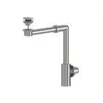 Umývadlový sifón SAT priestorovo úsporný do nábytku vr. click/clacku chróm SATACABSETCR