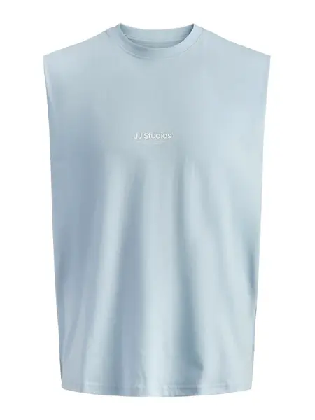 JACK & JONES Tričko  pastelovo modrá / biela