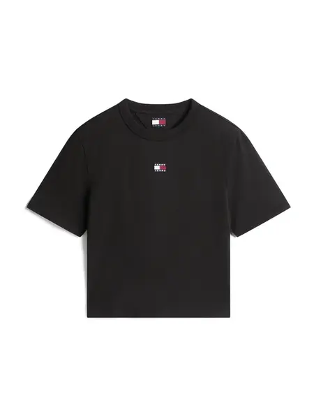 Tommy Jeans Tričko  červená / čierna / biela