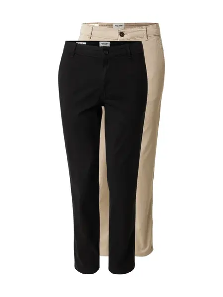 JACK & JONES Chino nohavice  medová / čierna