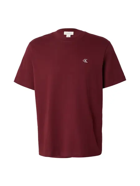 Calvin Klein Jeans Tričko  tmavočervená