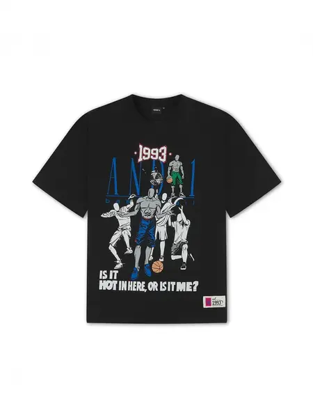 AND1 Tričko 'Core Retro'  modrá / svetlosivá / zelená / čierna