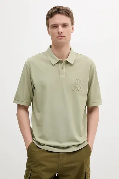 Bavlněné polo tričko HUGO