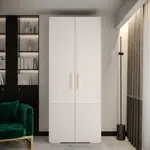 Šatní skříň Abi Manhattan Ryfel 3 Barva korpusu: Bílá, Rozměry: 100 cm