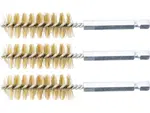 BGS Technic BGS 3078-17-M Mosazné kartáče pr. 17 mm, upínání 1/4", 3 ks (Sada BGS 3078)