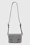 Kožená kabelka AllSaints JUPITER šedá barva, W354XC