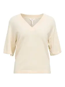 OBJECT Sveter 'Thess'  béžová