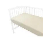 Baby Nellys Mušelínové prostěradlo do postýlky 60 x 120 NATURE double - béžové