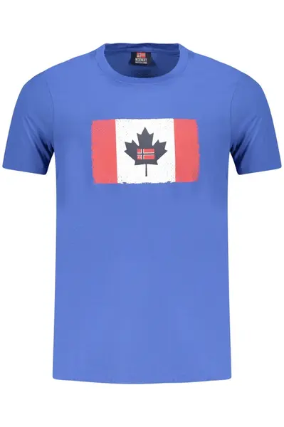 Modré pánské triko s krátkým rukávem